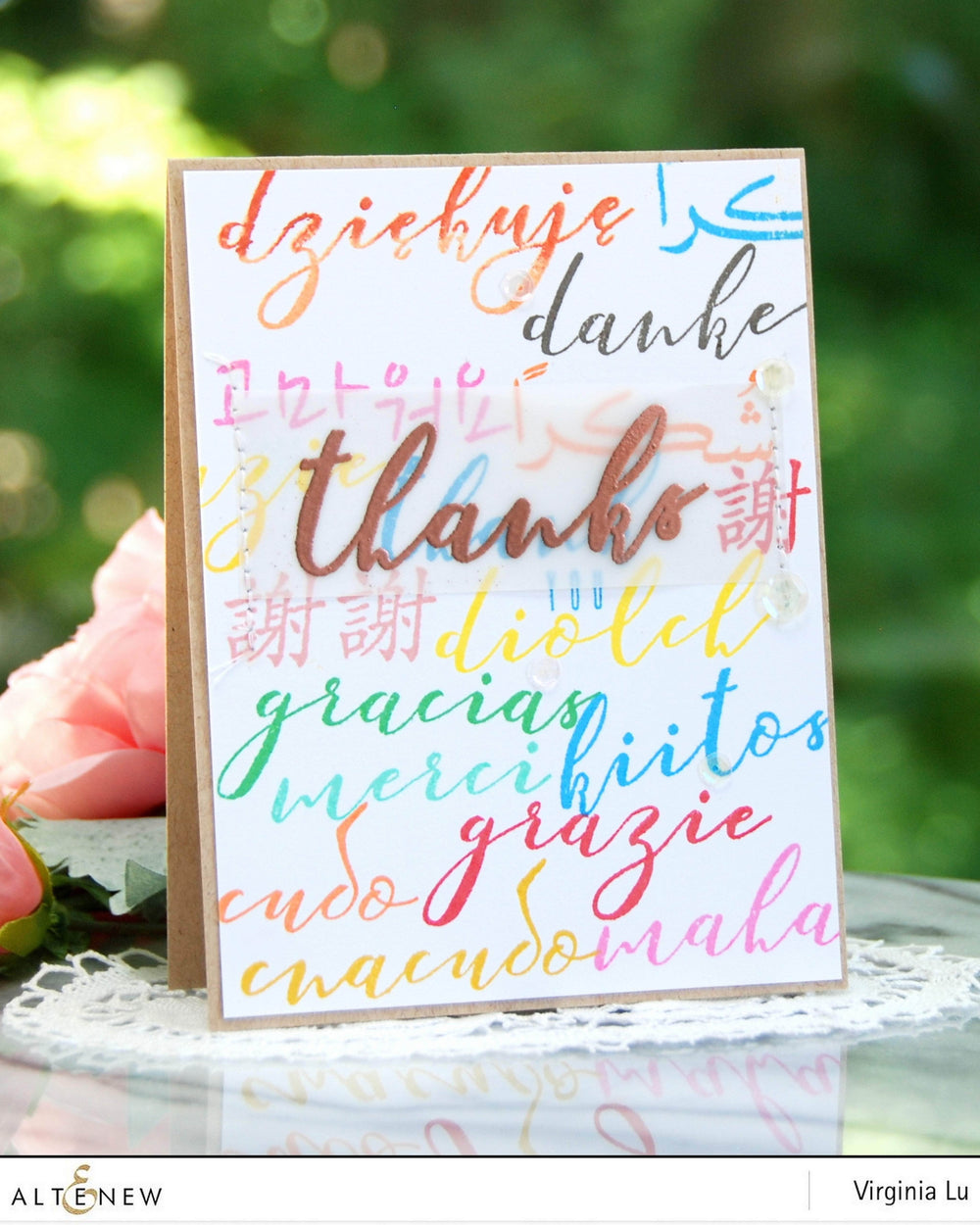 Clear Stamps Thanks Around the World Stamp Set