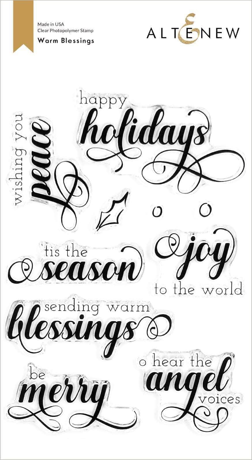 Clear Stamps Warm Blessings Stamp Set