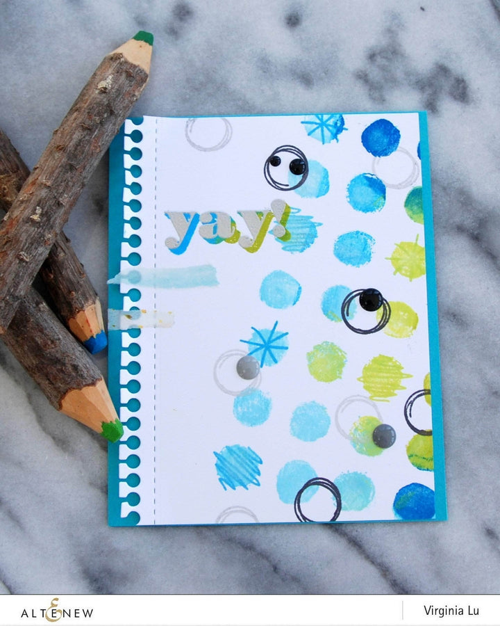 Clear Stamps Watercolor Dots Stamp Set