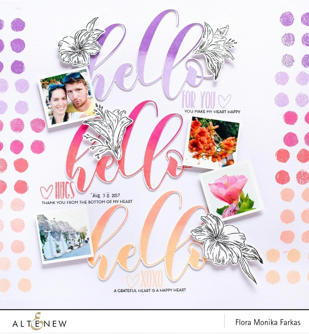 Clear Stamps Watercolor Dots Stamp Set