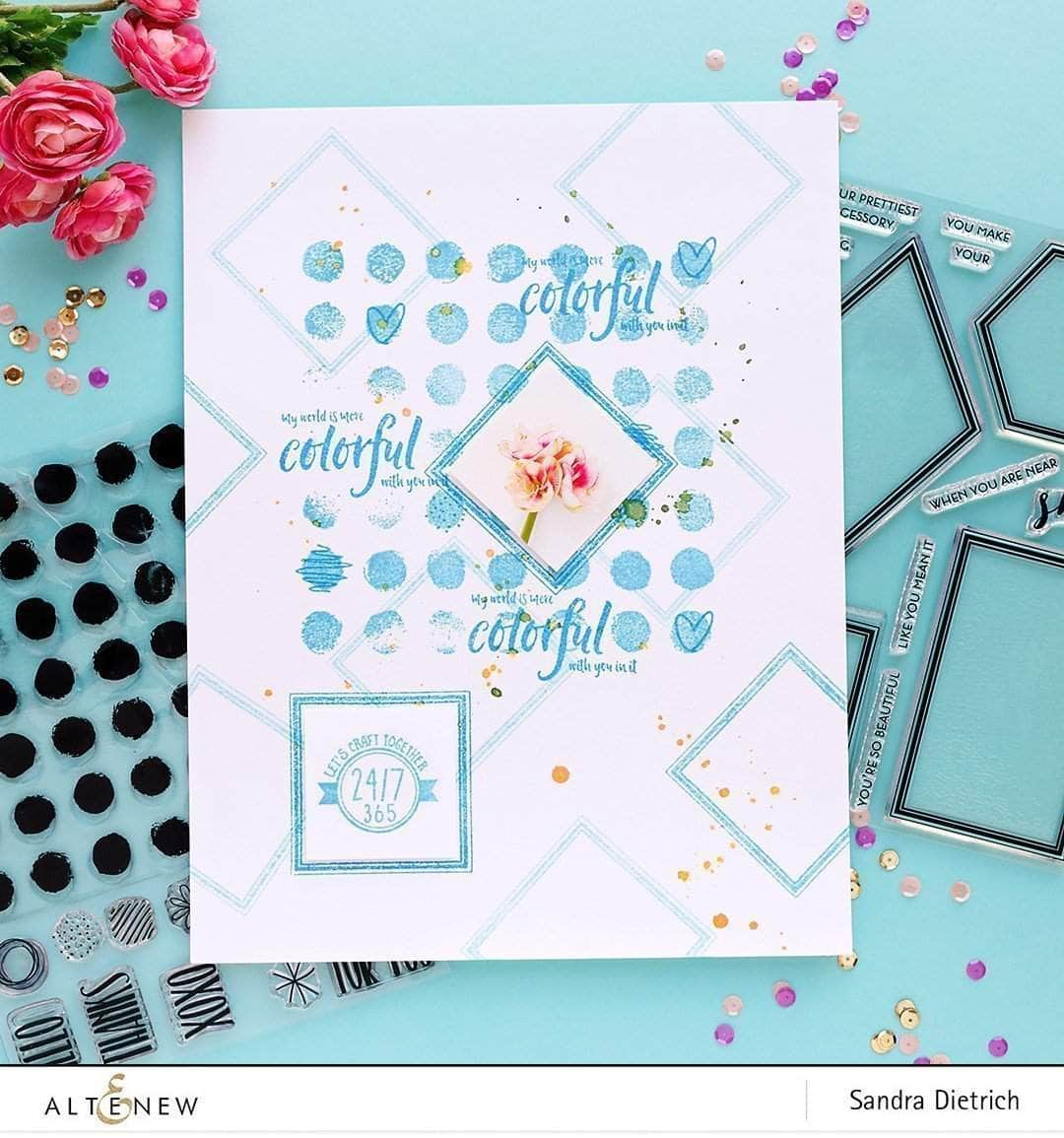 Clear Stamps Watercolor Dots Stamp Set