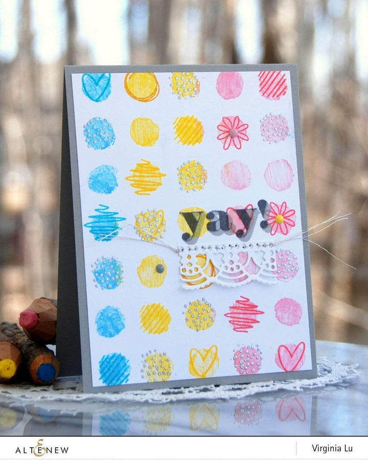 Clear Stamps Watercolor Dots Stamp Set