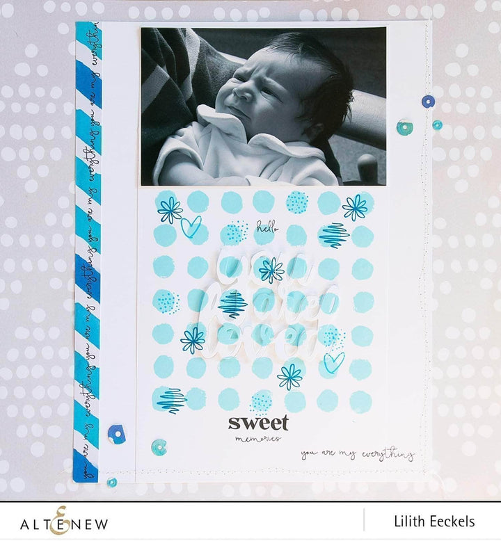 Clear Stamps Watercolor Dots Stamp Set