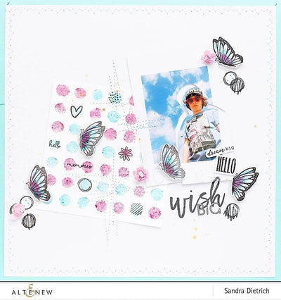 Clear Stamps Watercolor Dots Stamp Set