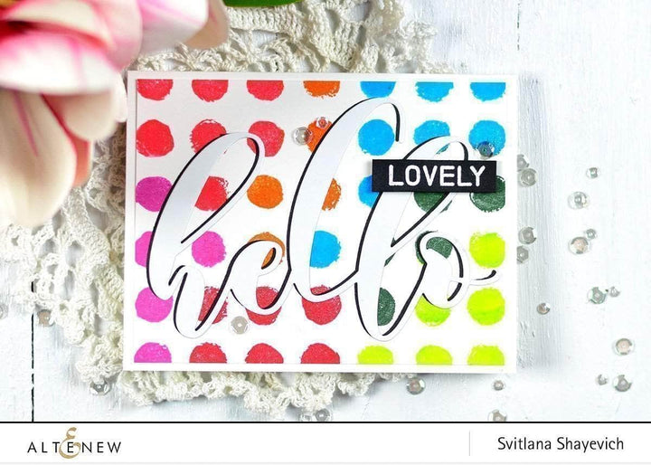 Clear Stamps Watercolor Dots Stamp Set