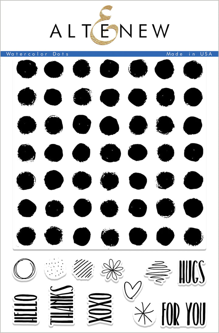 Clear Stamps Watercolor Dots Stamp Set