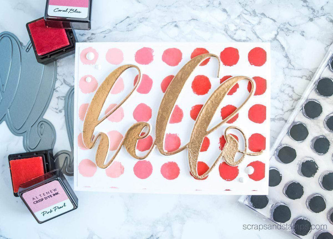 Clear Stamps Watercolor Dots Stamp Set