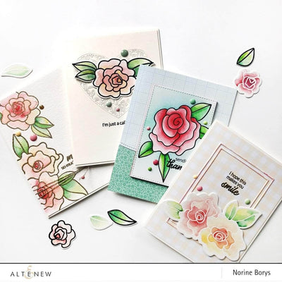 Clear Stamps Wavy Roses Stamp Set