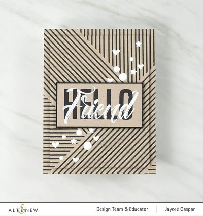 Clear Stamps Woven Stripes Stamp Set