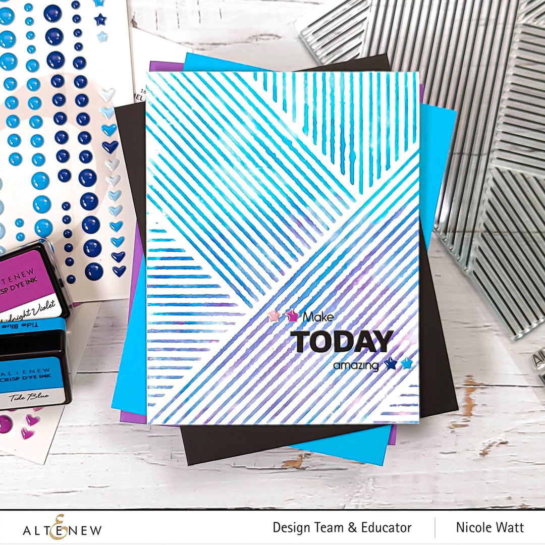 Clear Stamps Woven Stripes Stamp Set