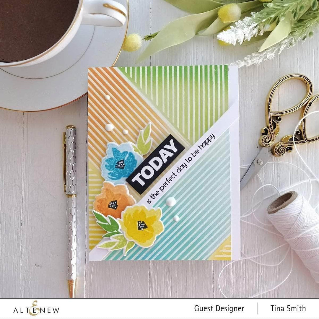 Clear Stamps Woven Stripes Stamp Set