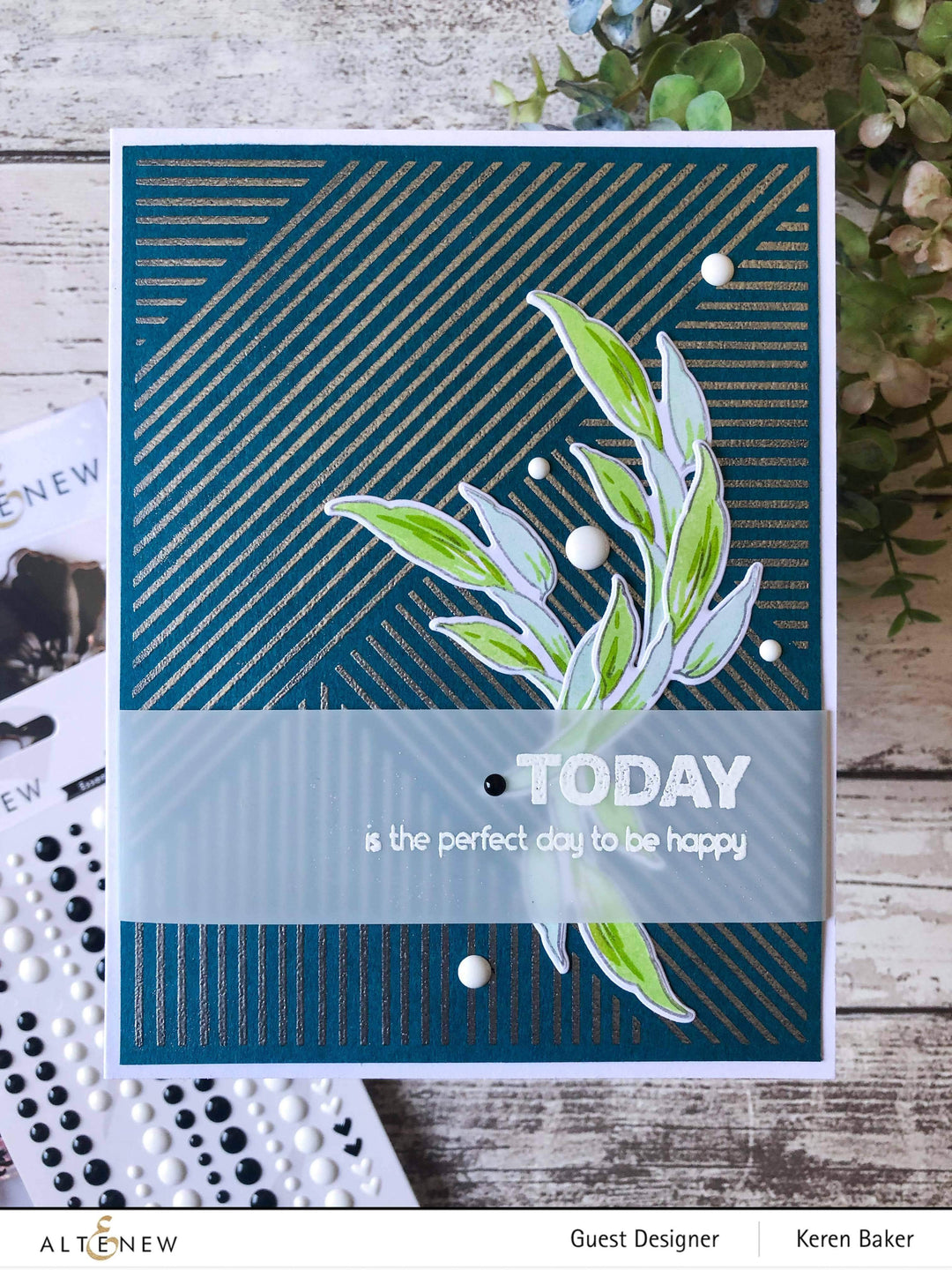 Clear Stamps Woven Stripes Stamp Set