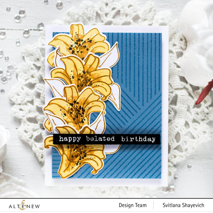 Clear Stamps Woven Stripes Stamp Set