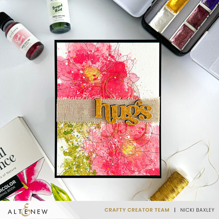 Coloring Book Botanical Elegance: Capture the Colors of Nature Alcohol Marker Coloring Sheets