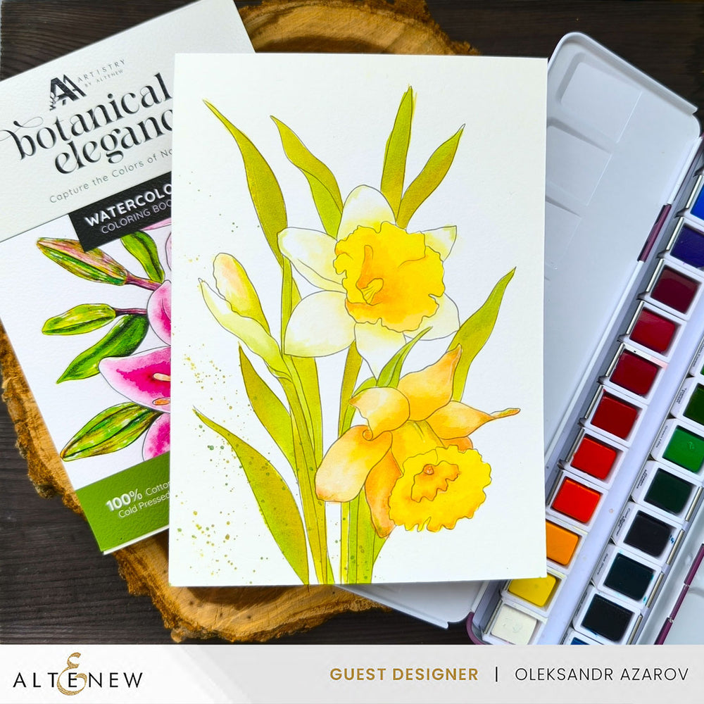 Coloring Book Botanical Elegance: Capture the Colors of Nature Watercolor Coloring Book