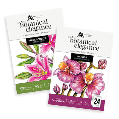 Coloring Book Bundle Botanical Elegance Coloring Book Bundle