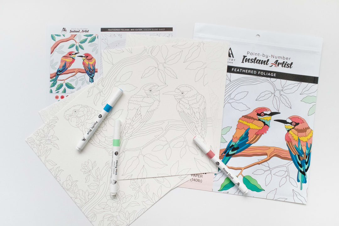 Coloring Book Bundle Instant Artist Paint-by-Numbers Bundle