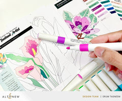 Coloring Book Color-by-Number: Instant Artist - Blossoming Florals (12 Sheets)