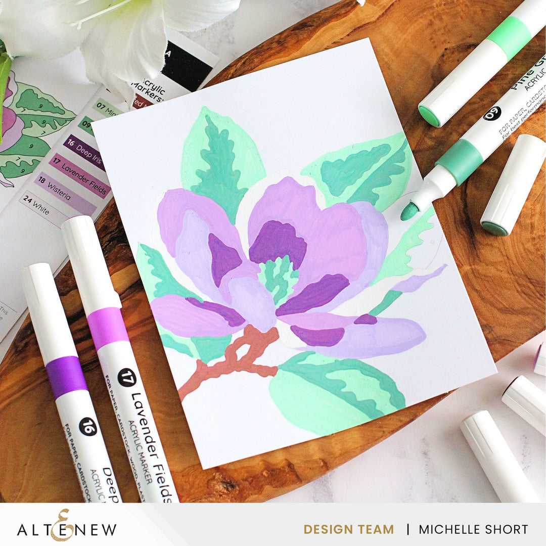 Coloring Book Color-by-Number: Instant Artist - Blossoming Florals (12 Sheets)