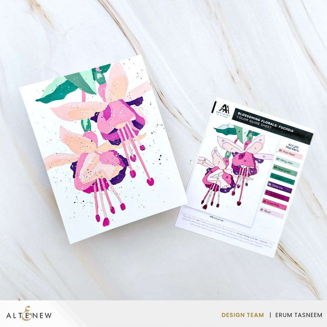 Coloring Book Color-by-Number: Instant Artist - Blossoming Florals (12 Sheets)