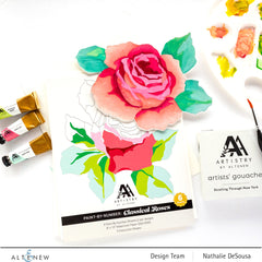 Coloring Book Paint-by-Number: Classical Roses
