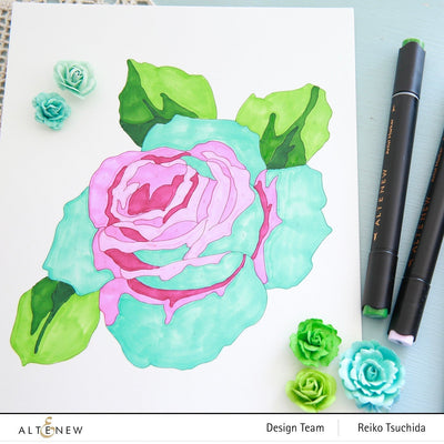 Coloring Book Paint-by-Number: Classical Roses