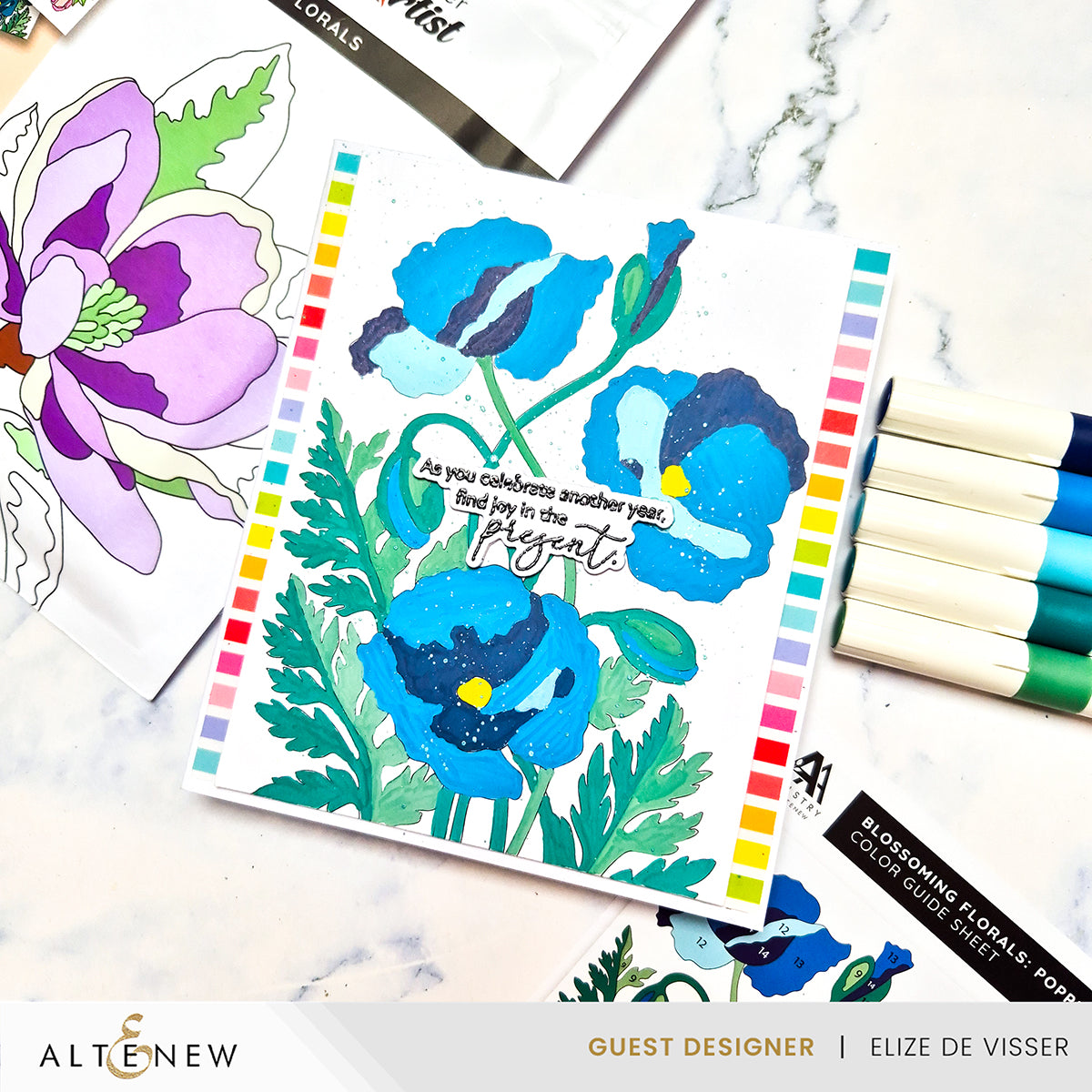 Coloring Book Paint-by-Number: Instant Artist - Blossoming Florals (12 Sheets)