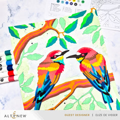 Coloring Book Paint-by-Number: Instant Artist - Feathered Foliage (4 Sheets)