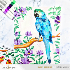 Coloring Book Paint-by-Number: Instant Artist - Feathered Foliage (4 Sheets)