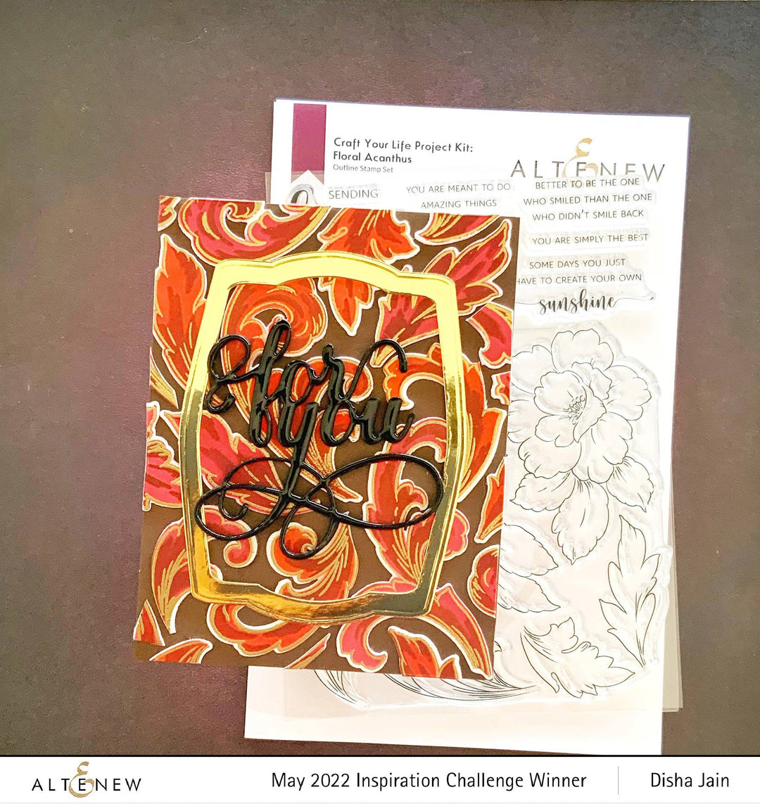 Craft Your Life Project Kit Craft Your Life Project Kit: Floral Acanthus & Add-on Layering Stencil Bundle