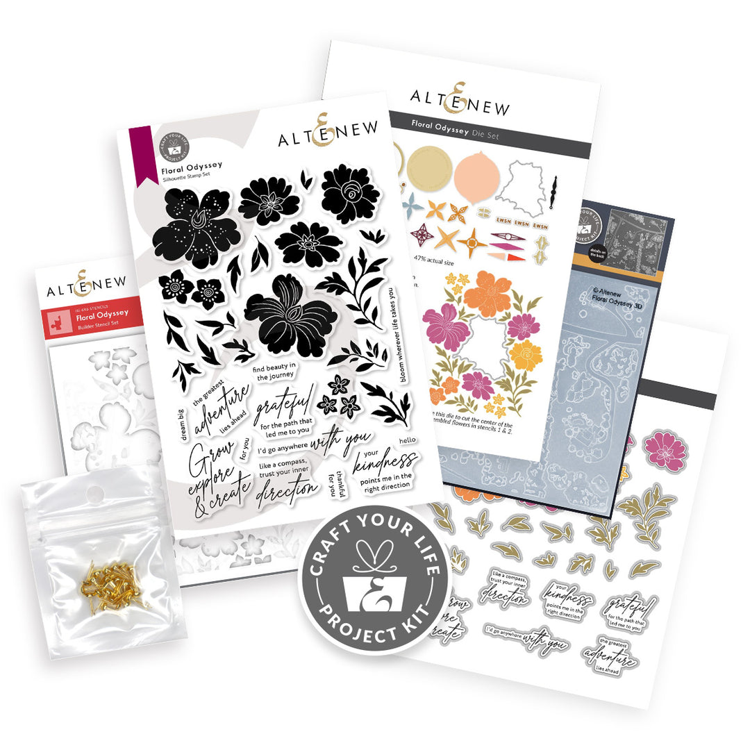 Craft Your Life Project Kit Craft Your Life Project Kit: Floral Odyssey & Add-on Die Bundle