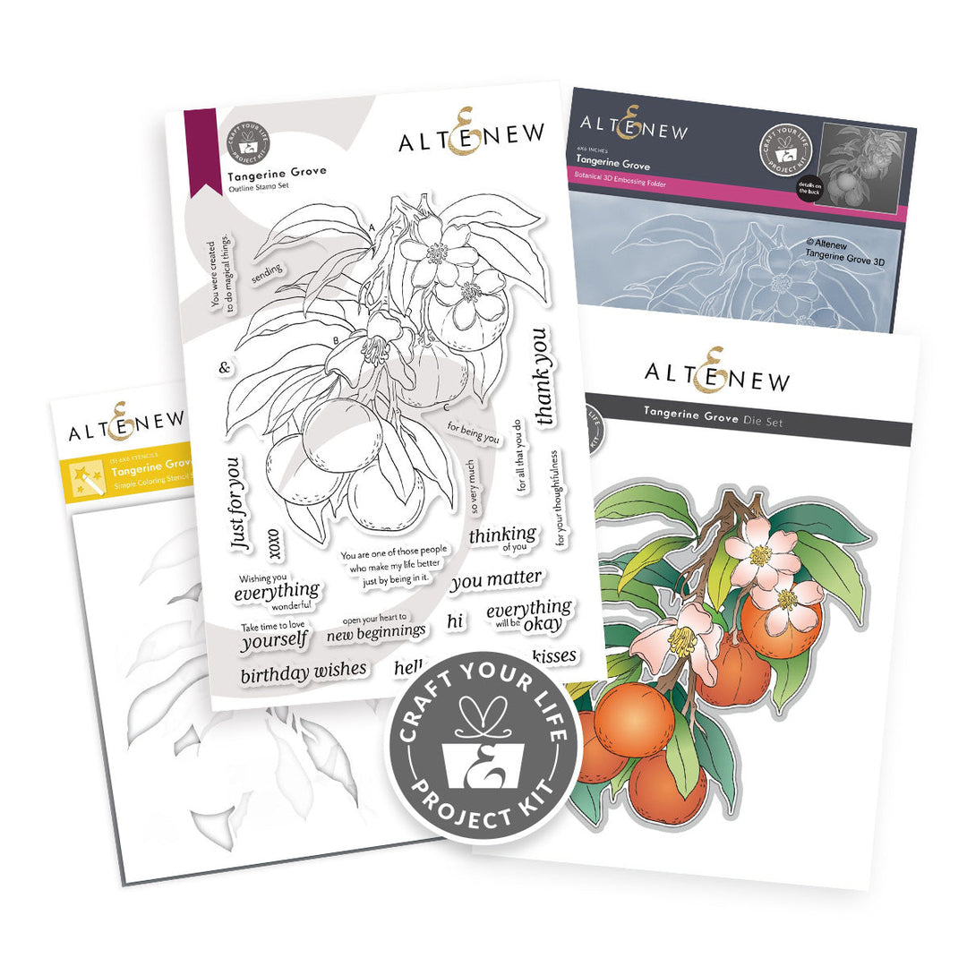 Craft Your Life Project Kit Craft Your Life Project Kit: Tangerine Grove & Artists' Watercolor 24 Pan Set Bundle