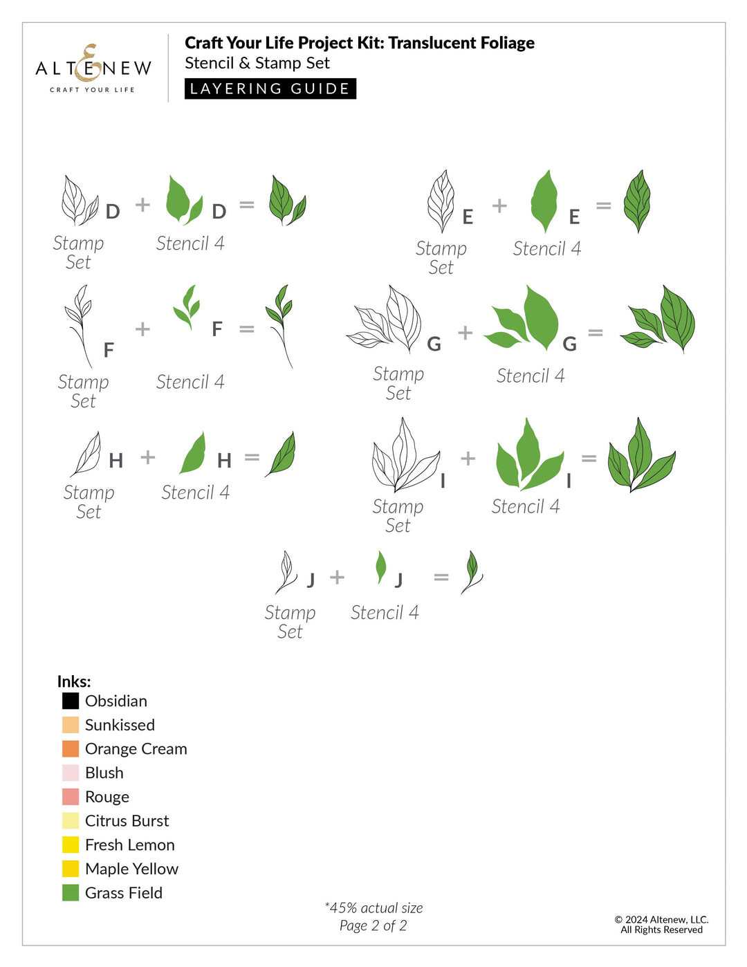 Craft Your Life Project Kit Craft Your Life Project Kit: Translucent Foliage