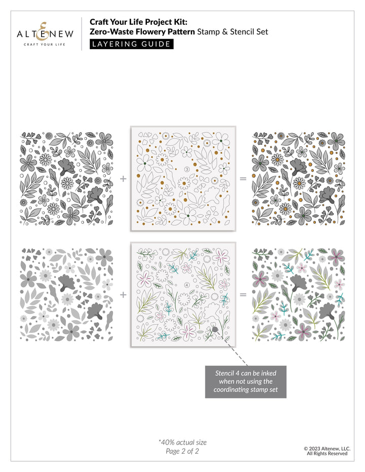Craft Your Life Project Kit Craft Your Life Project Kit: Zero-Waste Flowery Pattern