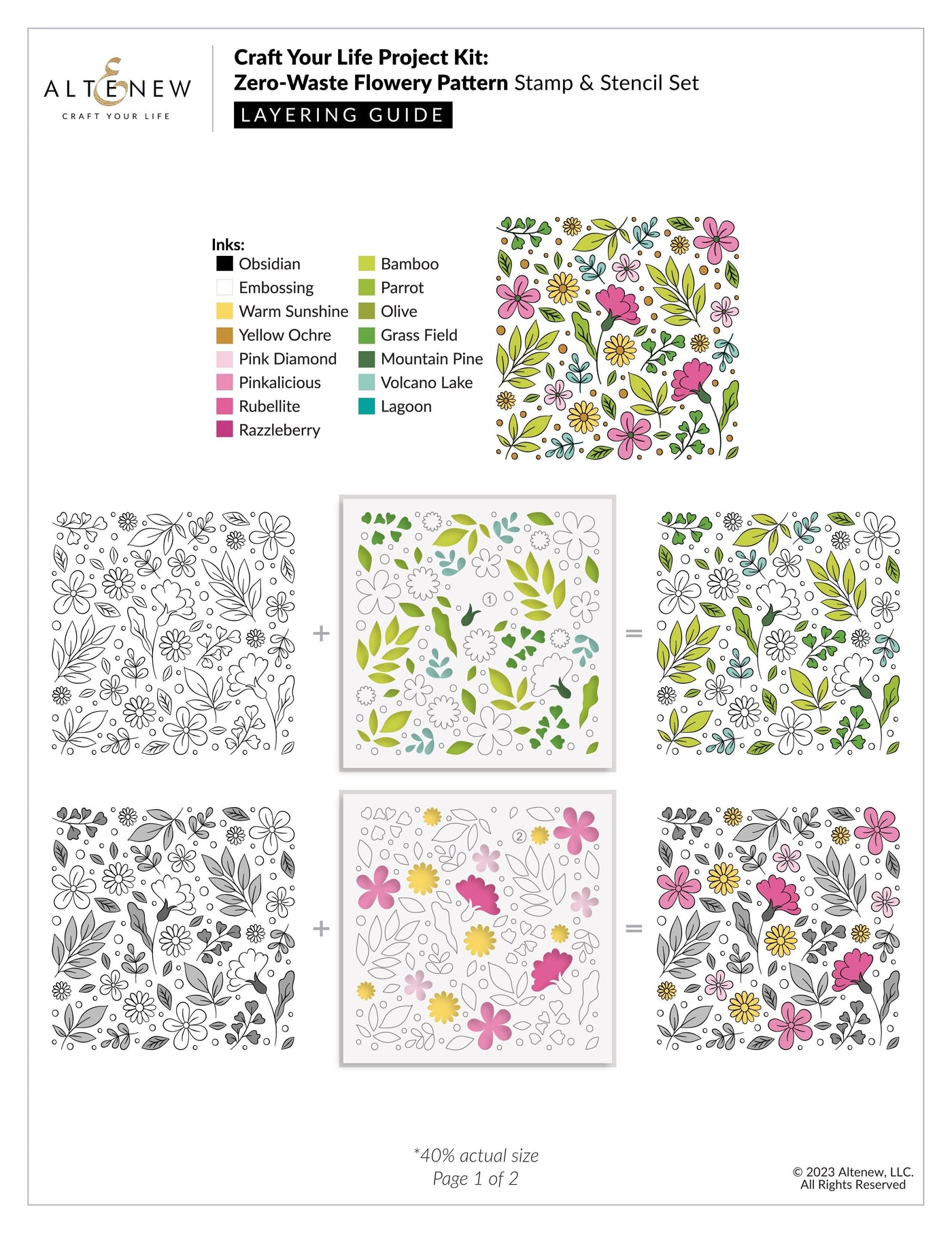 Craft Your Life Project Kit Craft Your Life Project Kit: Zero-Waste Flowery Pattern