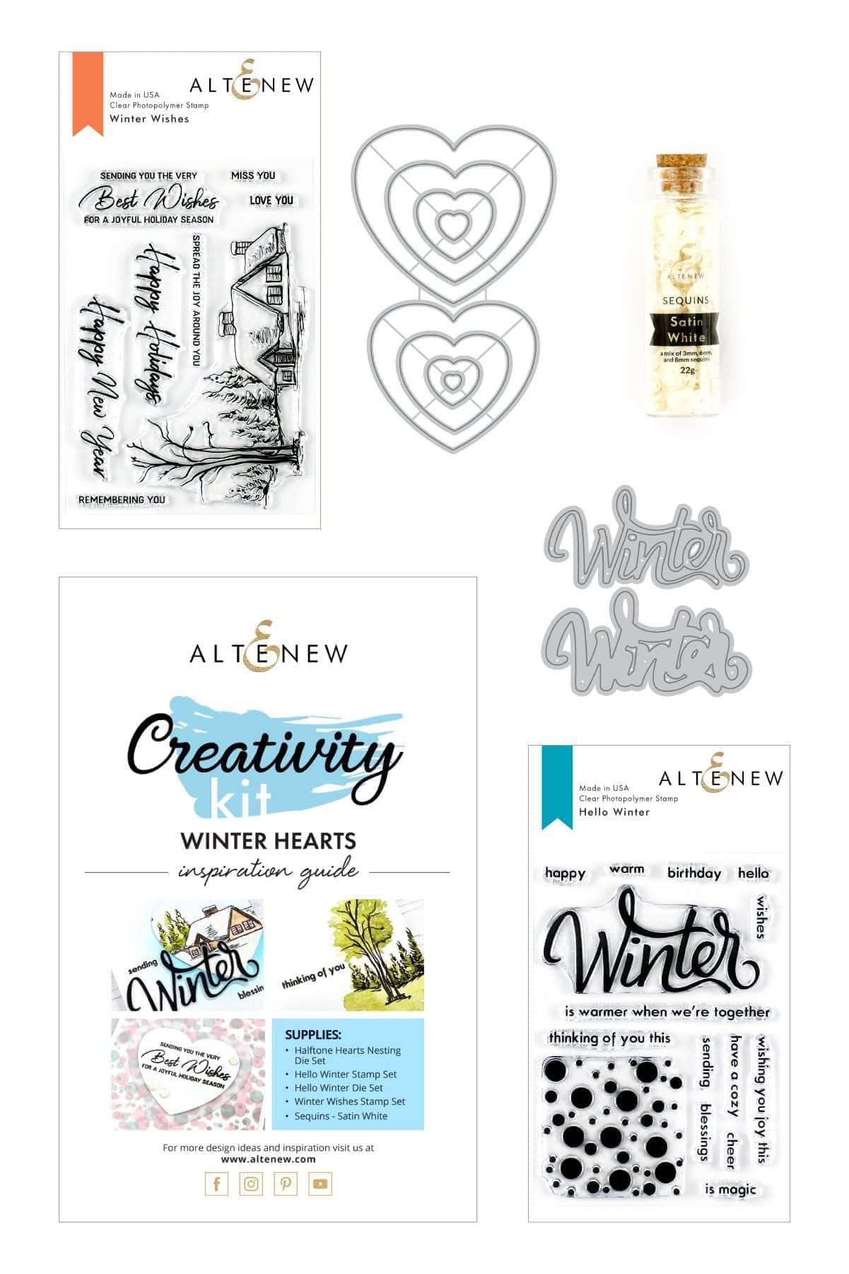 Creativity Kit Bundle Winter Hearts Creativity Cardmaking Kit