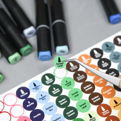 Decals Island & Space Garden Marker Topper Label Set