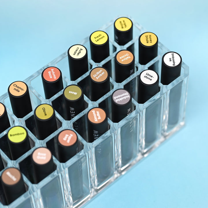 Decals Mini Blending Brush Label Set - All Crisp Dye Ink Colors (2 Sheets)