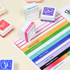 Decals Mini Ink Cubes Label Set - 2023 Amy Tangerine Collection