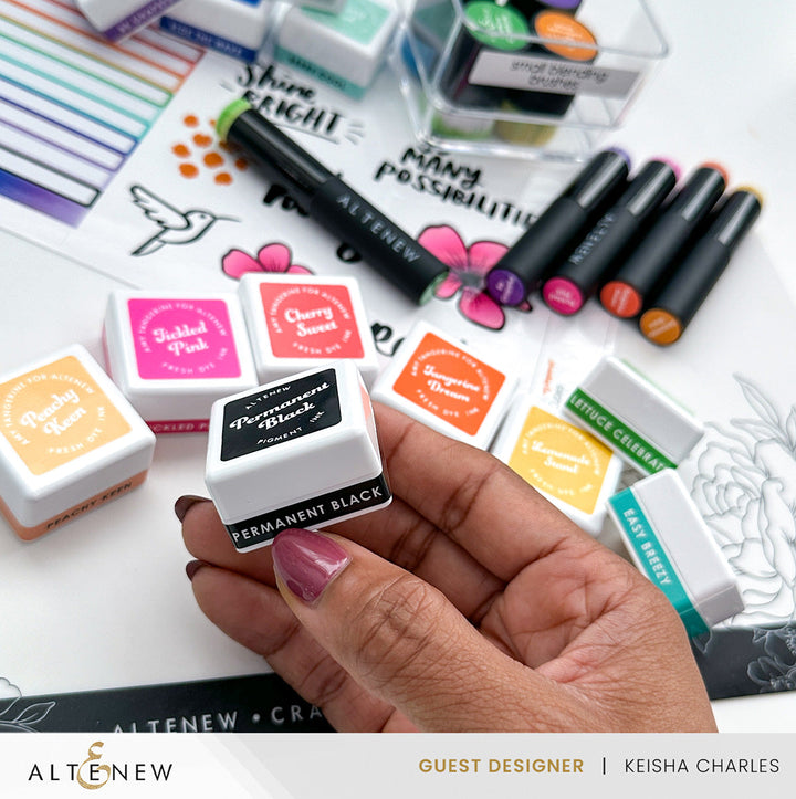 Decals Mini Ink Cubes Label Set - 2023 Amy Tangerine Collection