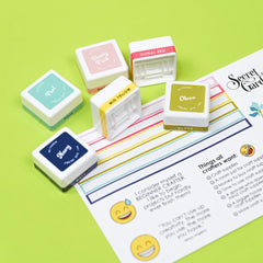 Decals Mini Ink Cubes Label Set - Deco Garden