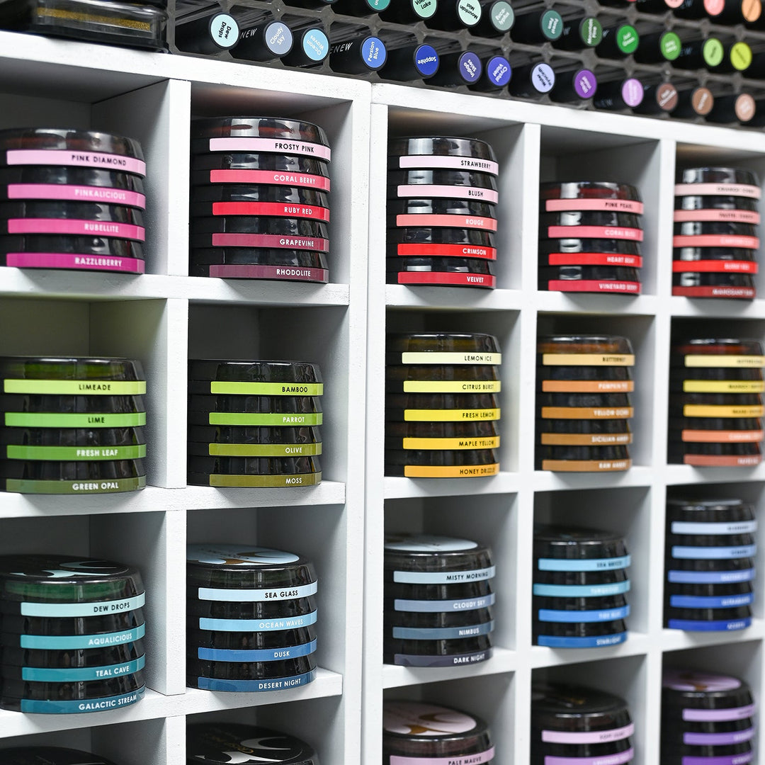 Decals Oval Ink Side Label Set - All Crisp Dye Ink Colors (3 Sheets)