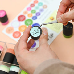 Decals Small & Mini Blending Brushes Label Set - 2023 Amy Tangerine Collection