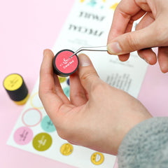 Decals Small & Mini Blending Brushes Label Set - Deco Garden