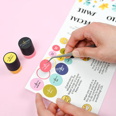 Decals Small & Mini Blending Brushes Label Set - Deco Garden