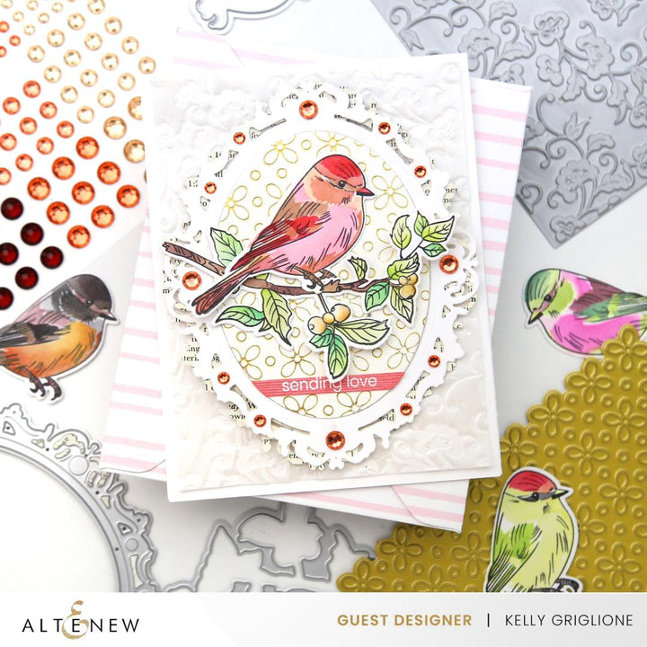 Die and Embellishment Bundle Sparkled Frame Die & Gem Sparkles Bundle