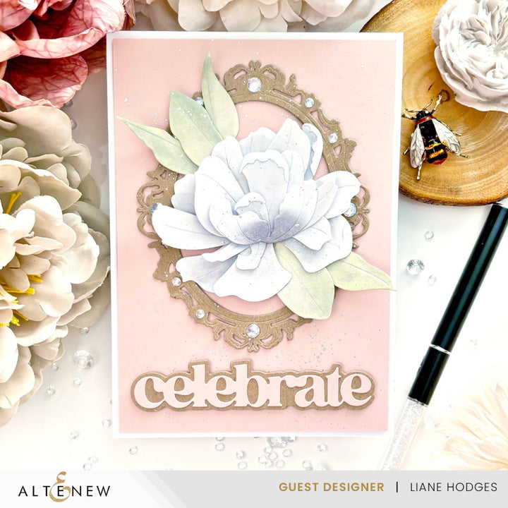 Die and Embellishment Bundle Sparkled Frame Die & Gem Sparkles Bundle
