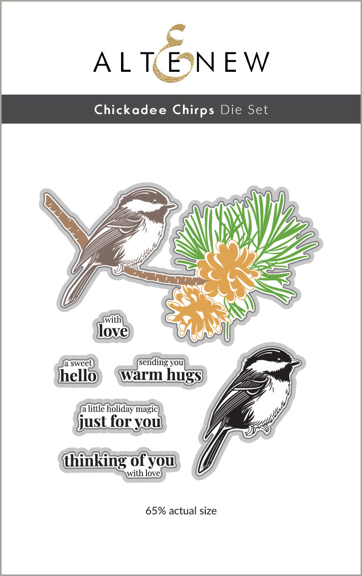 Die & Betterpress Plate Bundle Chickadee Chirps
