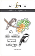 Die & Betterpress Plate Bundle Chickadee Chirps