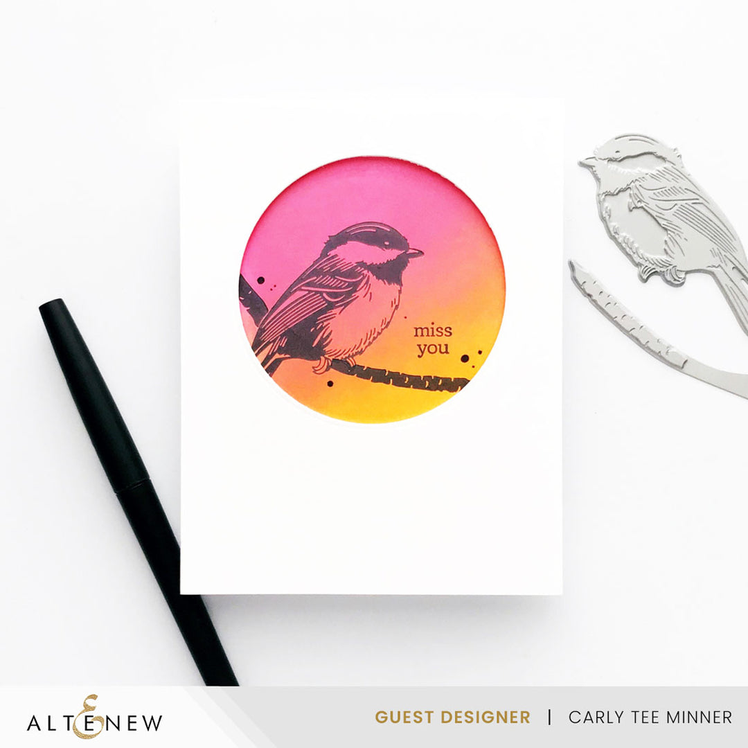 Die & Betterpress Plate Bundle Chickadee Chirps